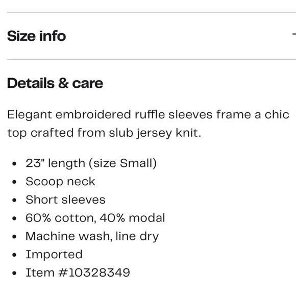 Democracy Embroidered Ruffle tee - Picture 4 of 9